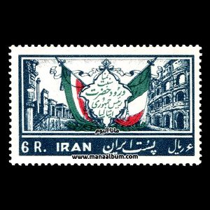 تمبر دیدار گرونچی رئیس جمهور ایتالیا