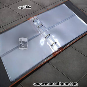 ورق آلبوم اسکناس سایز کوچک شفاف 2 خانه
