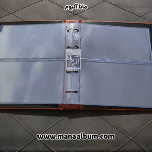 ورق آلبوم اسکناس سایز کوچک شفاف 2 خانه
