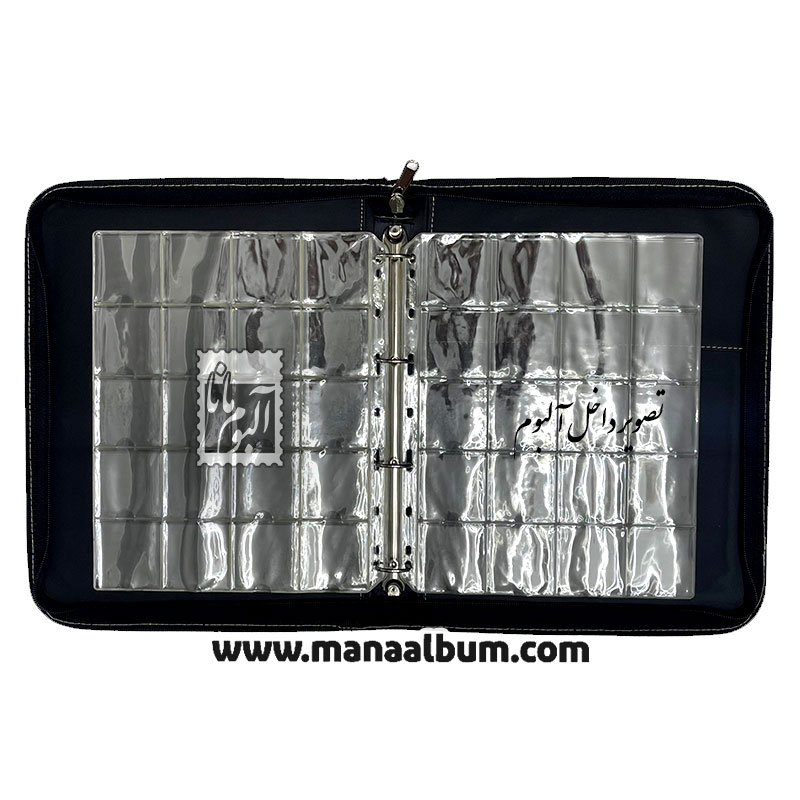 کلاسور بزرگ زیپ دار سکه برند H کلاسور بزرگ زیپ دار سکه برند H