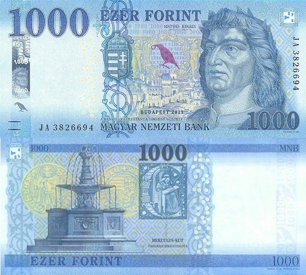اسکناس مجارستان 1000 فورینت 2021 اسکناس مجارستان 1000 فورینت 2021